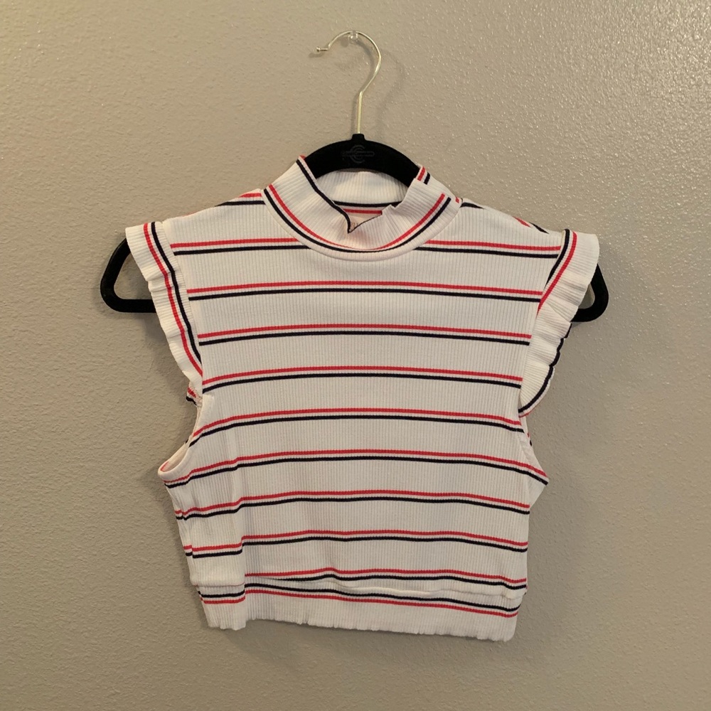 Red White and Blue Top